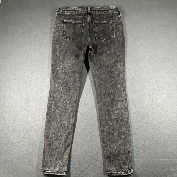 Old Navy Rockstar Super Skinny Jeans Womens 6‎ Black Gray Low Rise Stretch Denim - Picture 10 of 12